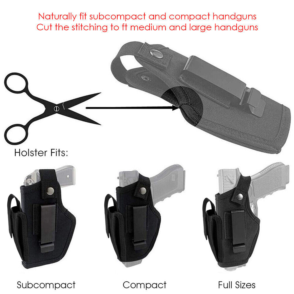 Universal Tactical Gun Holster with Mag Pouch - Left/Right Hand Concealed Carry