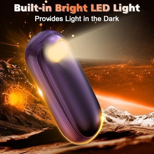 Rechargeable Hand Warmers 2 Pack - Dual-Sided Heating Up to 15 Hours