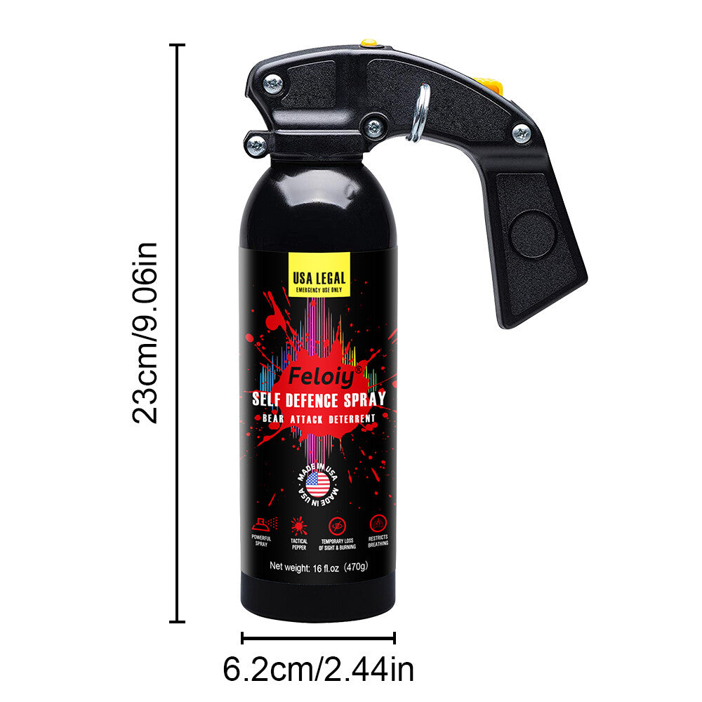 Self Defense Bear Spray 16oz - Deterrent for Bear Attacks, Humane and Environmentally Safe