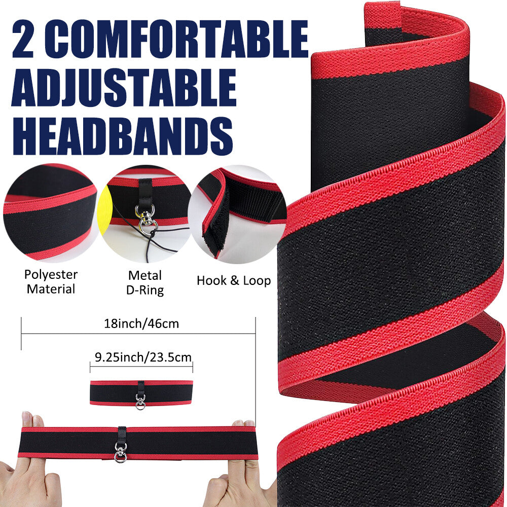 4-Level Reaction Boxing Reflex Ball with Adjustable Headbands for Speed and Coordination Training