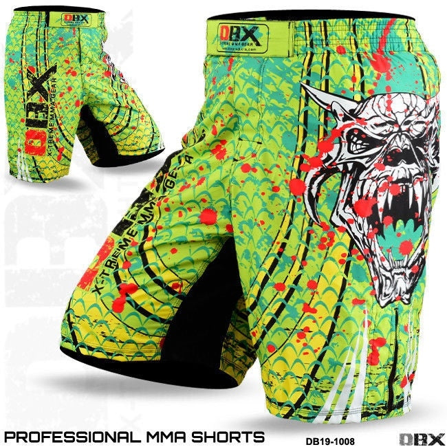 MMA Kick Boxing Shorts Cage Fighter Grappling Fight Gear Satin Training Shorts