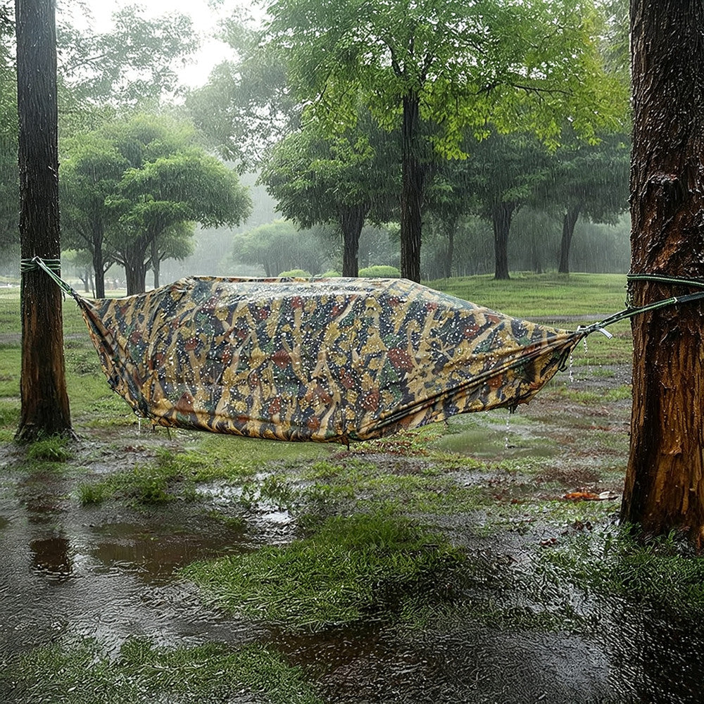 2-in-1 Camping Hammock Tent with Rain Fly and Mosquito Net - Portable & Durable