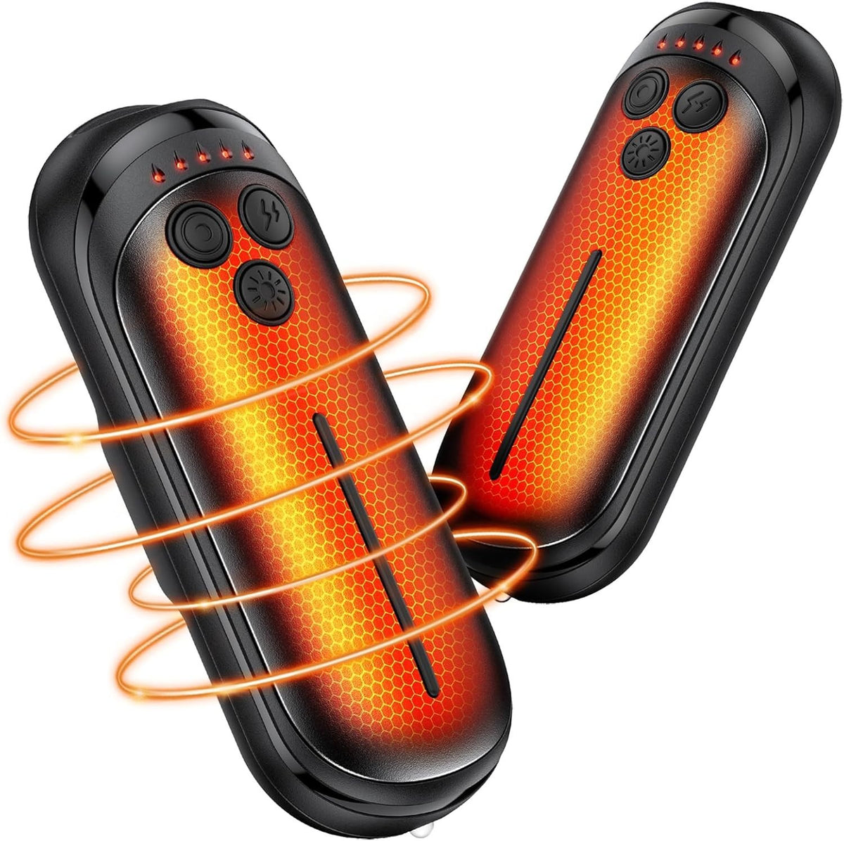 Rechargeable Hand Warmers 2 Pack with 6000mAh Power Bank for Winter