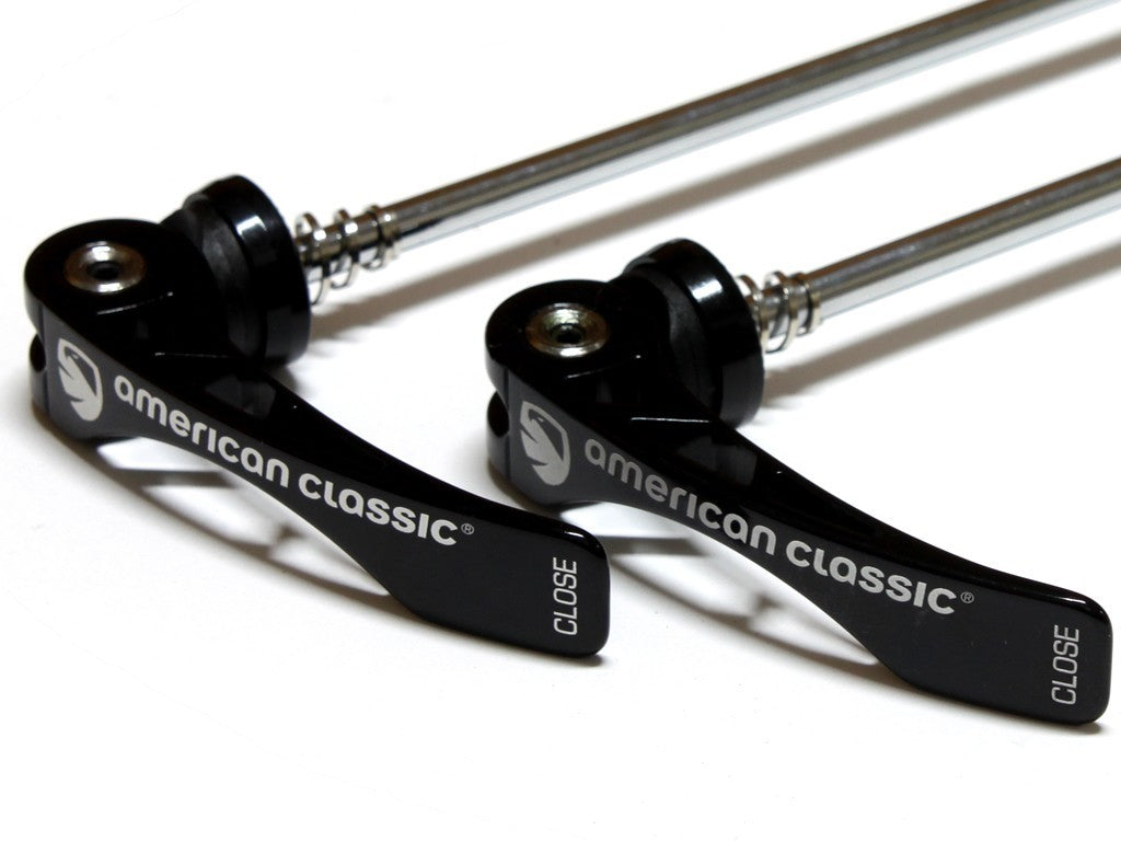 American Classic MTB Bike Quick Release Skewers 100mm & 135mm Black