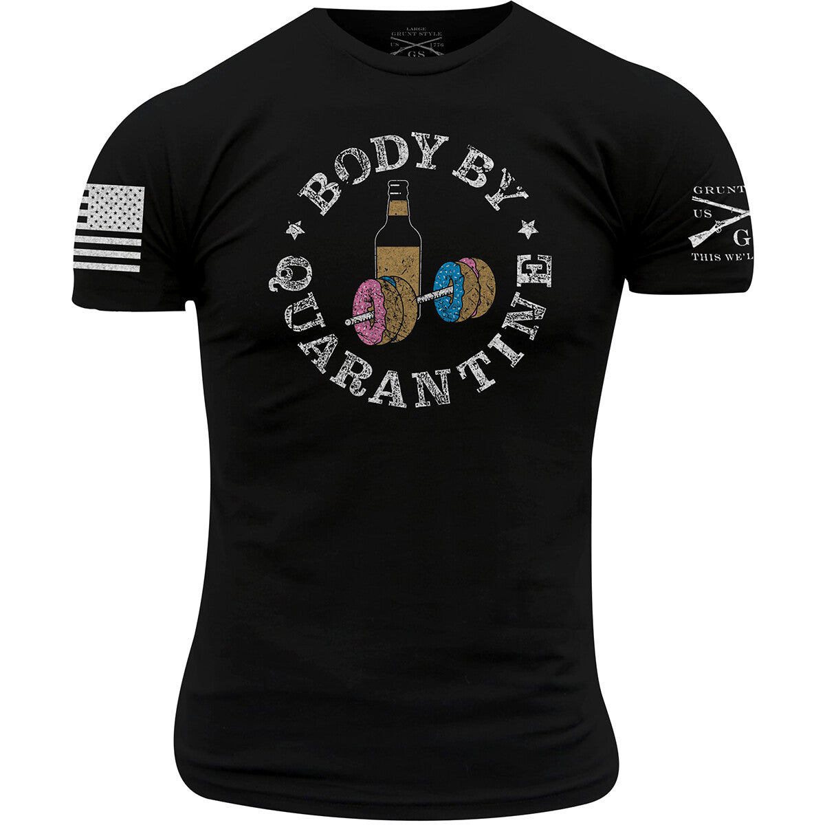 Body By Quarantine T-Shirt for Men - Black, Multiple Sizes