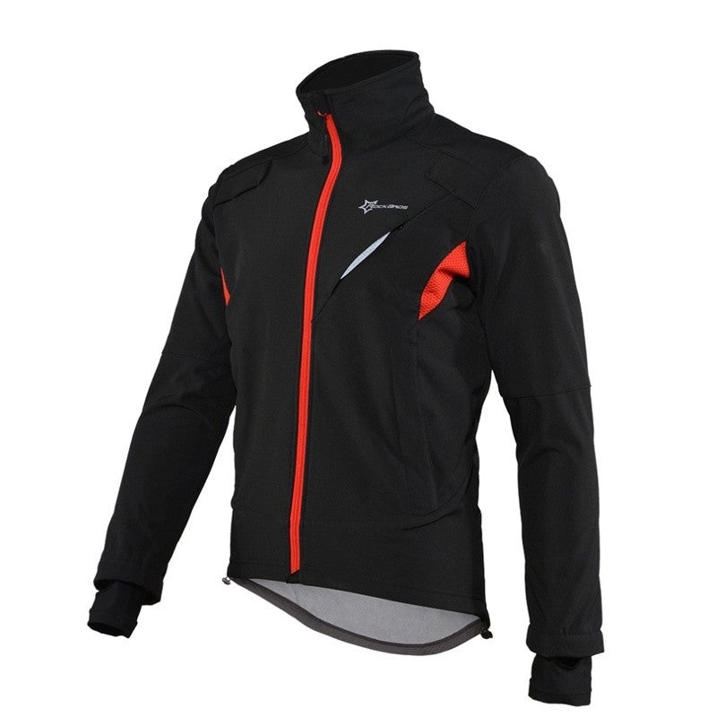 Men's Winter Cycling Suit Set Windproof Warm Sports Coat and Pants