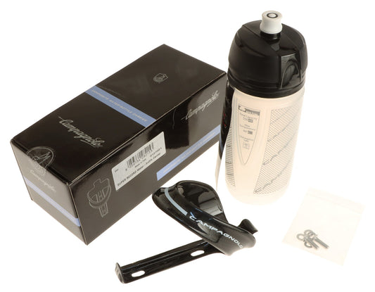 Cycling Water Bottle Cage Carbon Fiber 550ml with Bottle & Mounting Bolts
