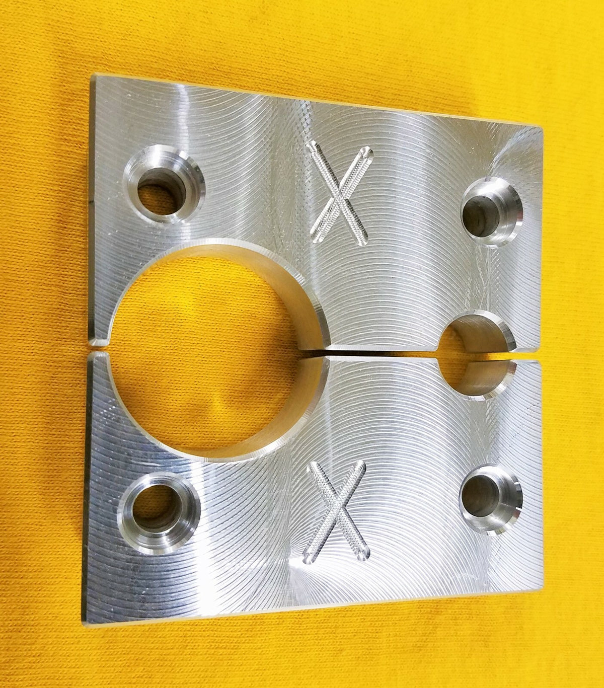 Fox Float X Shock Rebuild Vise Clamp Reservoir & Shaft - Aluminum CNC Tool