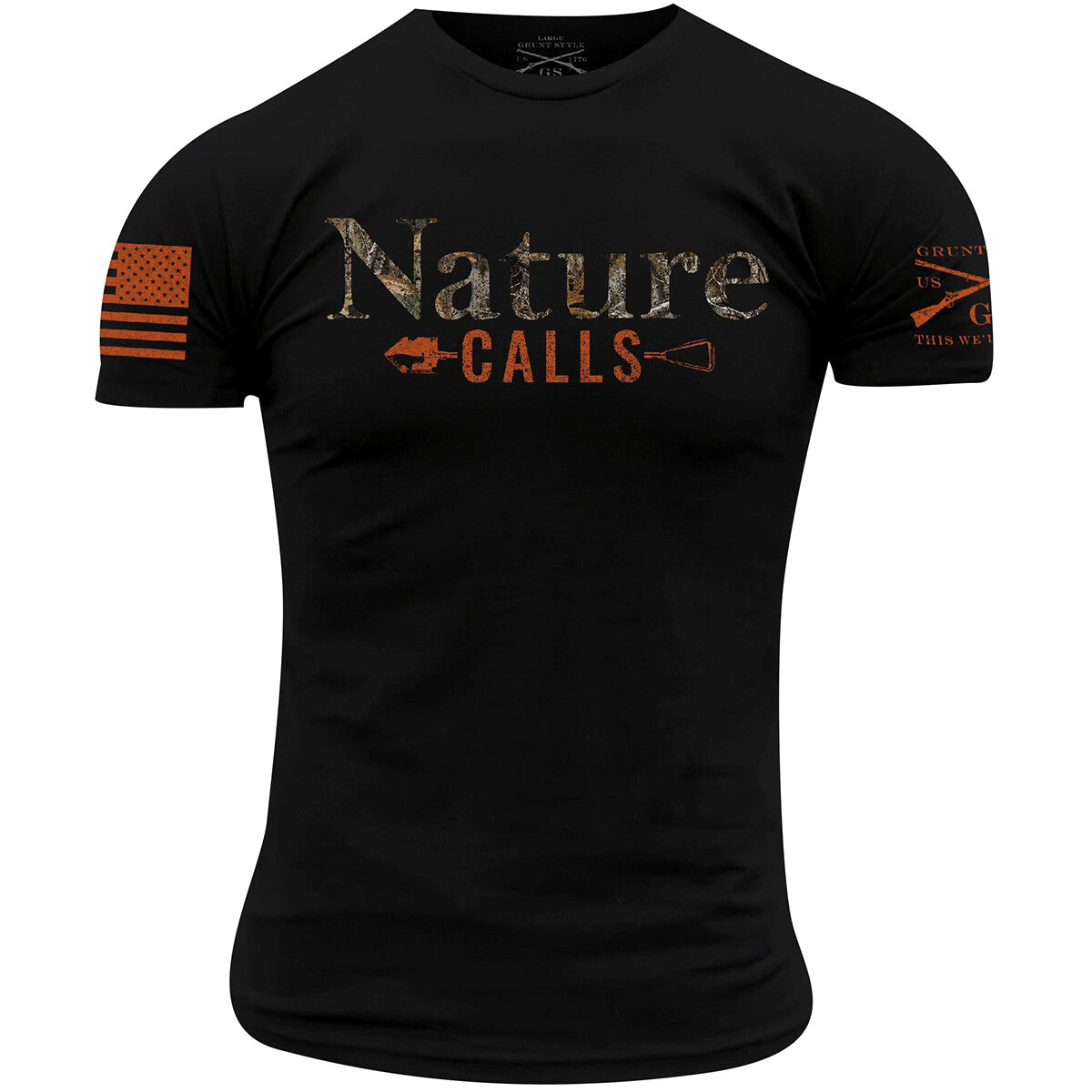 Realtree Edge Camo Nature Calls T-Shirt for Men - Black
