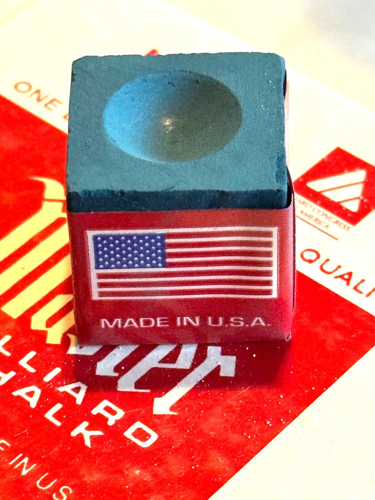 Master Blue Pool Cue Chalk 12 Pack - Official BCA Chalk for Pool