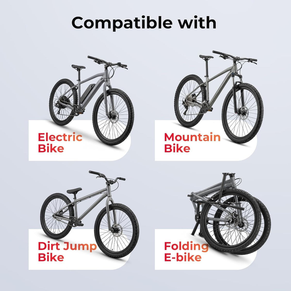 2-Pack 26x2.2 Mountain Bike Tires with Inner Tubes & Tire Levers - All-Terrain Puncture Protection