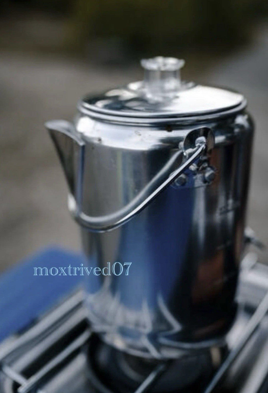 9 Cup Aluminum Camping Percolator Coffee Pot for Campfire Hiking