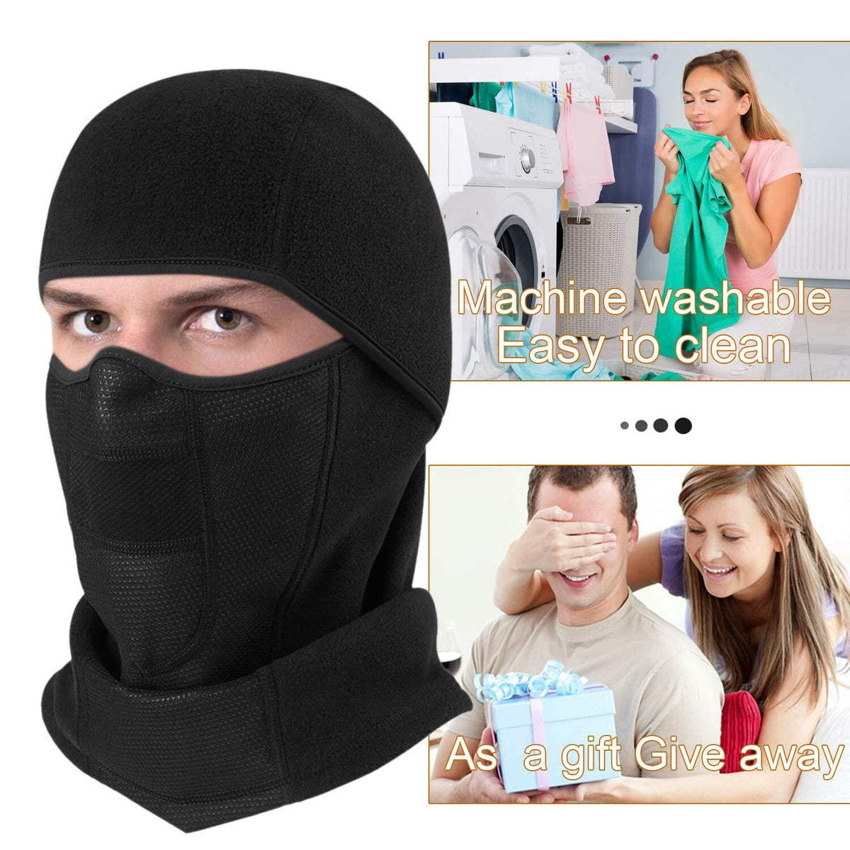 Winter Neck Warm Hat Full Face Mask Windproof Ski Balaclava for Men Women