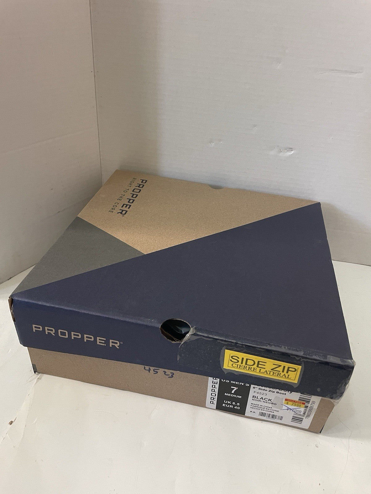 Propper Series 100 Waterproof Tactical Boots Men Size 7 Side Zip Composite Toe