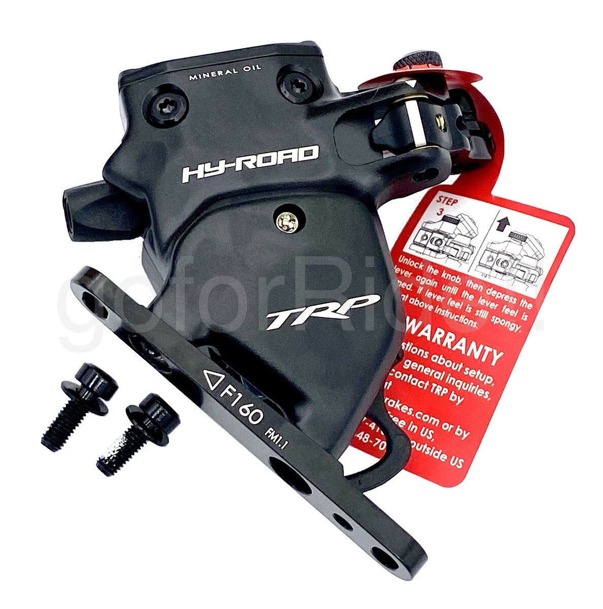 Hydraulic Disc Brake Calipers 160mm Flat Mount Front & Rear Black
