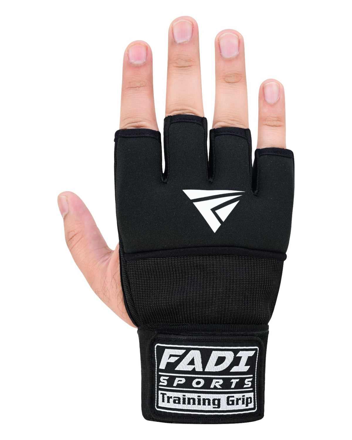 Black Gel Boxing Inner Gloves with Quick Wrap Wrist Support - FADI Sports