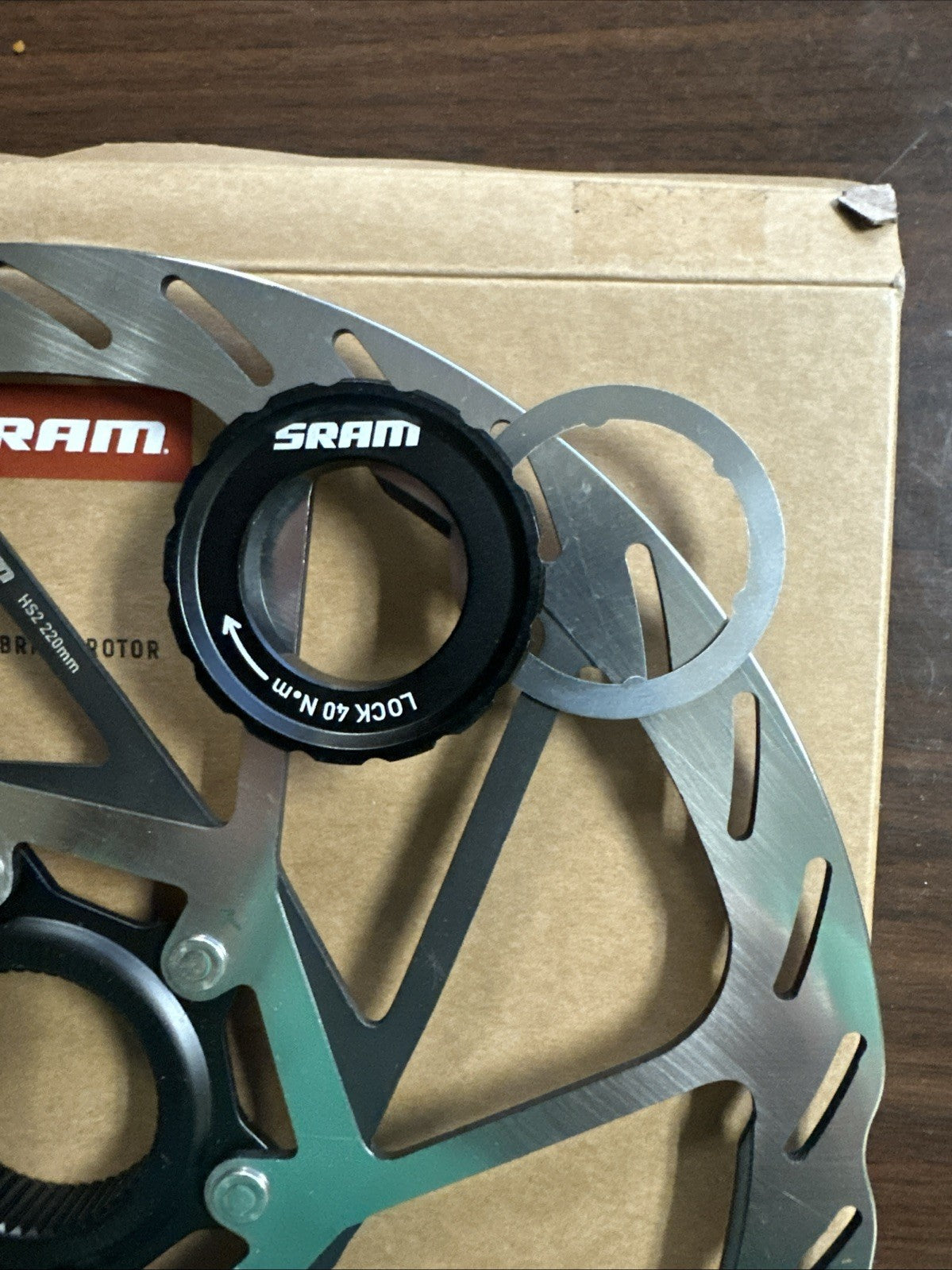 220mm MTB Mountain Bike Disc Brake Rotor with Lockring - Centerlock