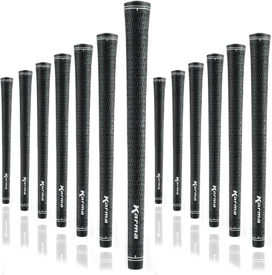 Velour Full Cord Golf Grips & Grip Kit - Black Standard & Jumbo +1/8” Oversize