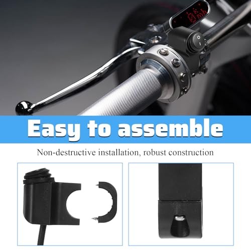 12V Waterproof Motorcycle Handlebar Switch Aluminum Alloy ATV Light Control