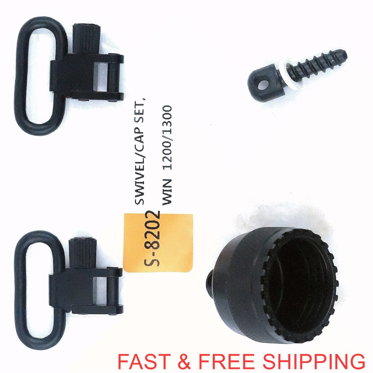 Shotgun Sling Mount Set for Winchester 1200/1300 12G Magazine Cap Swivel Adapter