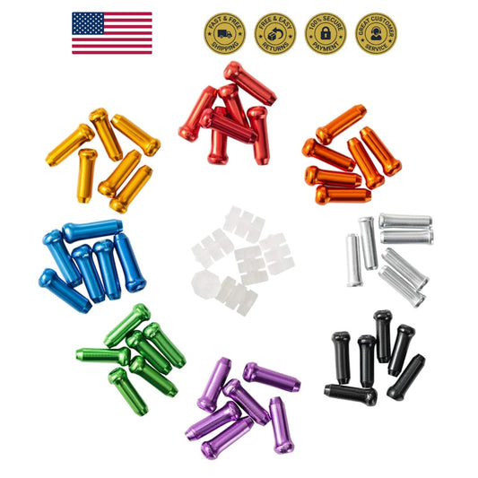 Bike Cable End Caps and O-Ring Set for Bicycle Brake and Gear Cables