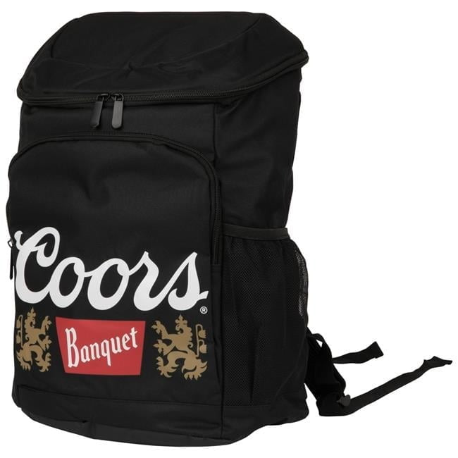 Coors Banquet Logo Cooler Backpack - Insulated Black Drink Carrier