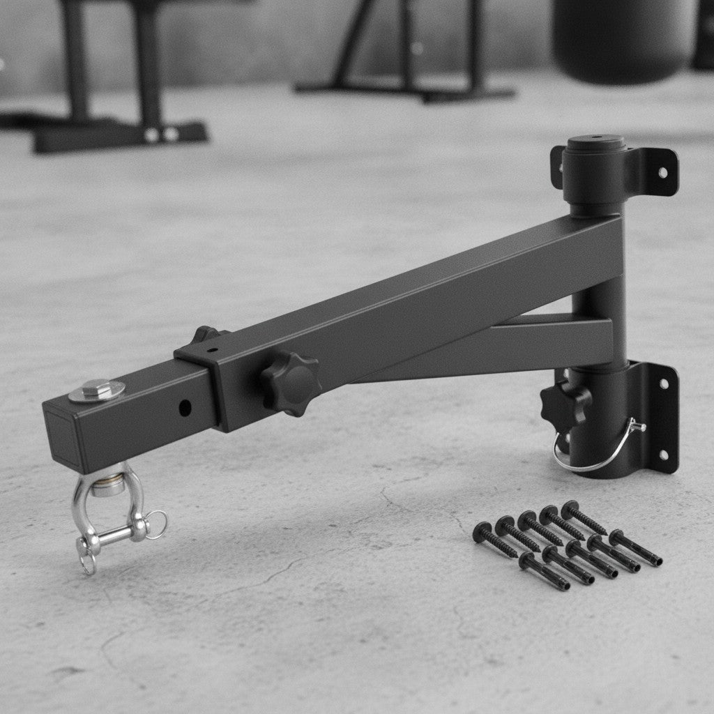 Heavy Duty Wall Mount Punching Bag Bracket with Adjustable & Rotatable Design for Home Gym