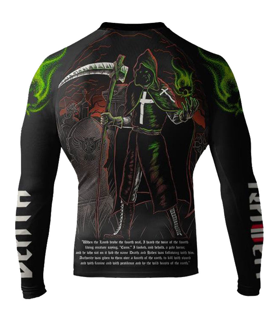Men's MMA Rash Guard - Four Horsemen Death BJJ Compression Top