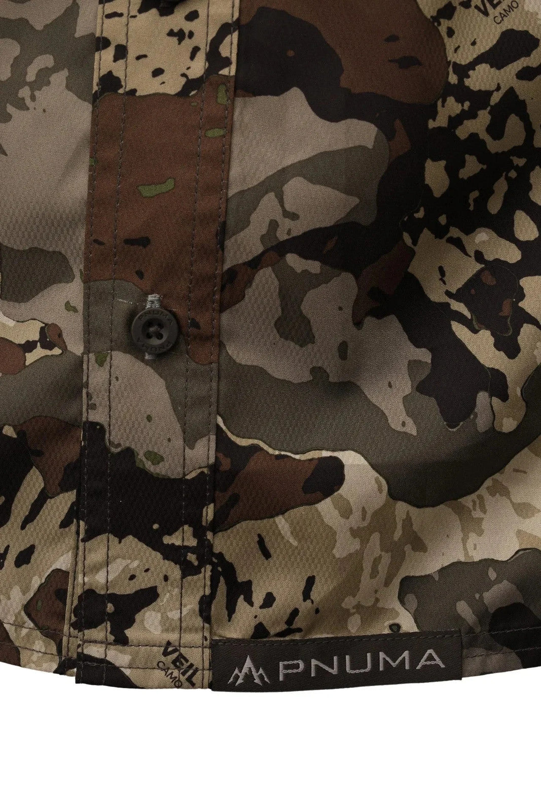 Pnuma Outdoors Caza Short Sleeve Shooting Shirt UPF 30+ Camouflage