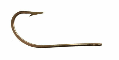 Saltwater Fishing Hooks O'Shaughnessy Style, Forged, Sharp Point, Multiple QTY Options