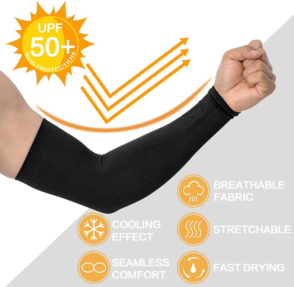 Breathable UV Protection Arm Sleeves & Balaclava Face Mask for Outdoor Sports