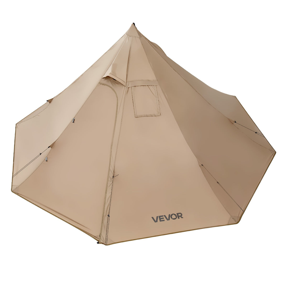 2-Person Waterproof Tipi Tent with Stove Jack for Camping