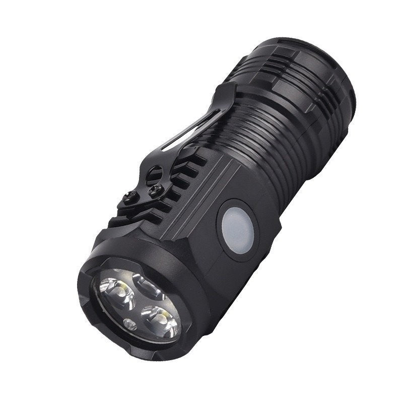 Mini USB Rechargeable LED Tactical Flashlight 5 Modes - Pack of 1 or 2