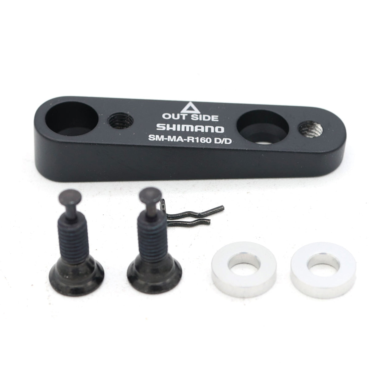 Shimano Flat Mount Rear Disc Brake Adapter 160mm Rotor - Black