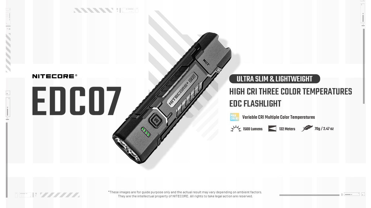 Rechargeable LED Flashlight 1500 Lumens Compact Portable Light for Camping, Outdoor & EDC