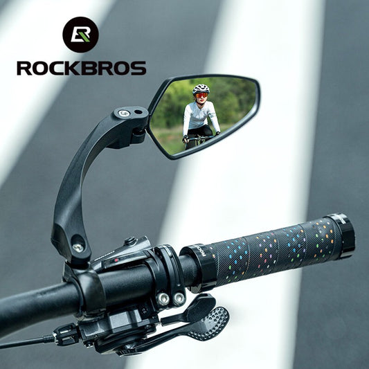 Adjustable Bicycle Rearview Mirror Pair - Wide Field of Vision Handlebar Mirror