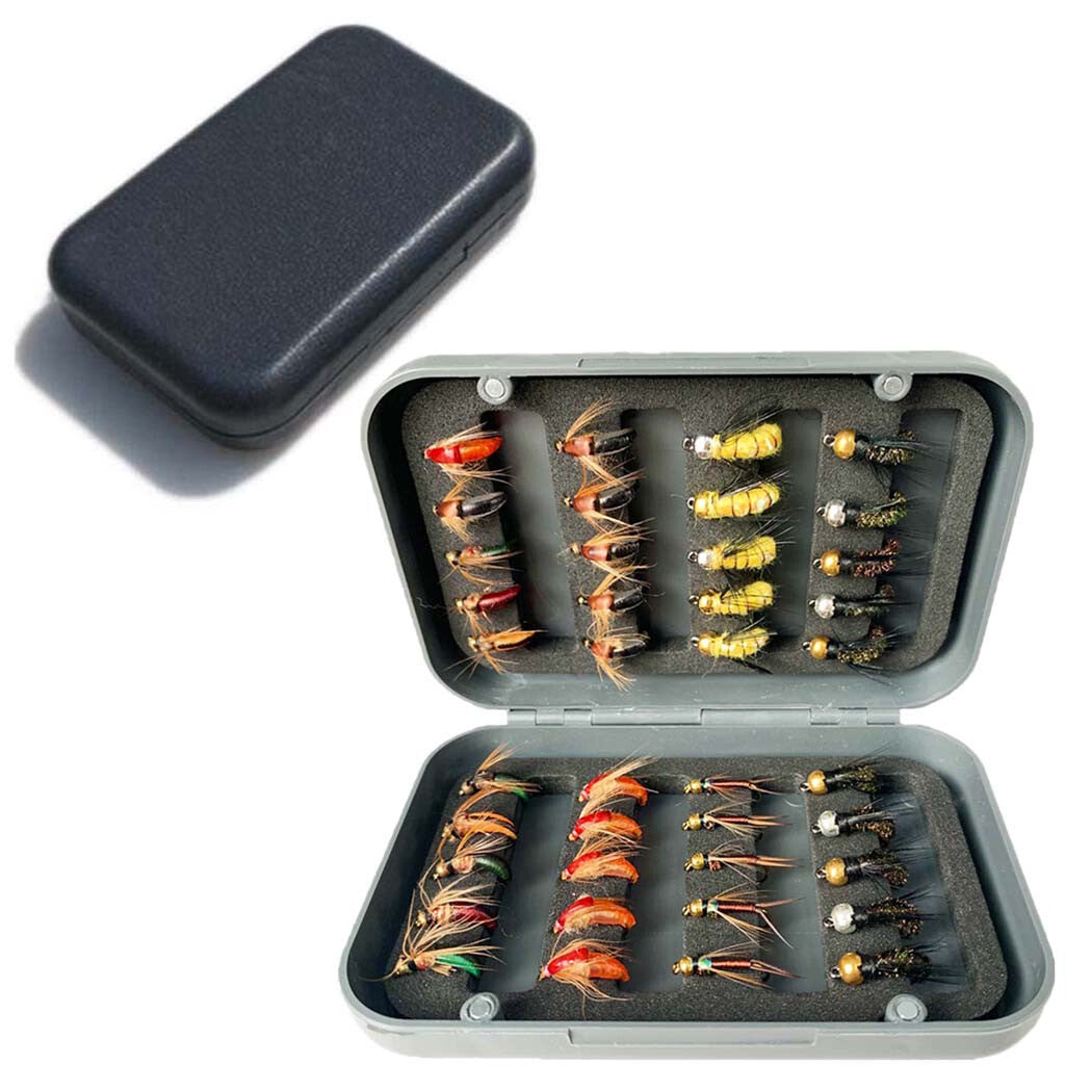 Fly Fishing Flies Collection Kit - Multiple Styles and Sizes for Trout & More