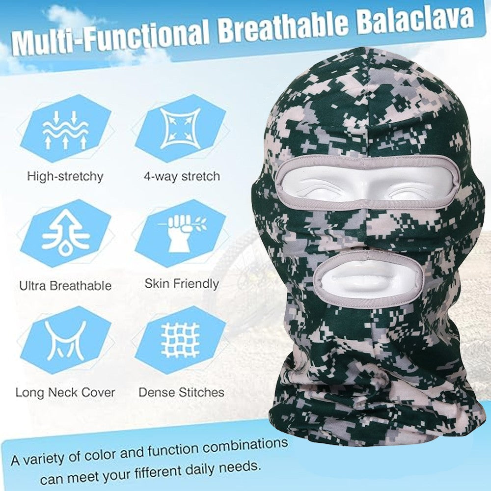 Unisex Full Face Mask Balaclava for Outdoor Activities - Summer Tactical Helmet Liner
