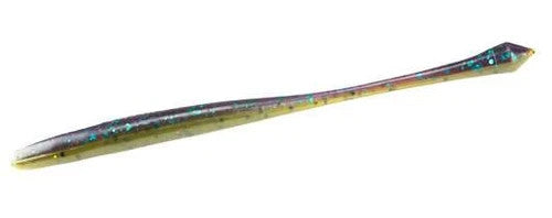 Bass Fishing Soft Plastic Worms - Finesse Drop Shot Baits with Plasma Tail - 10 Pack