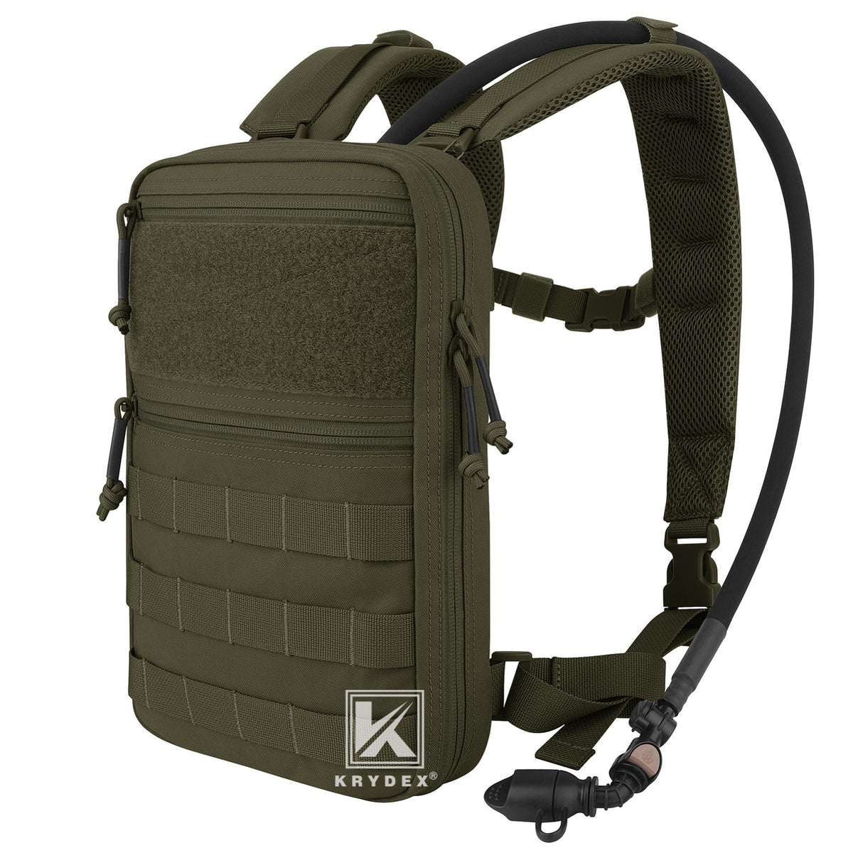 Tactical Hydration Pack with 1.5L Water Bladder and MOLLE Backpack