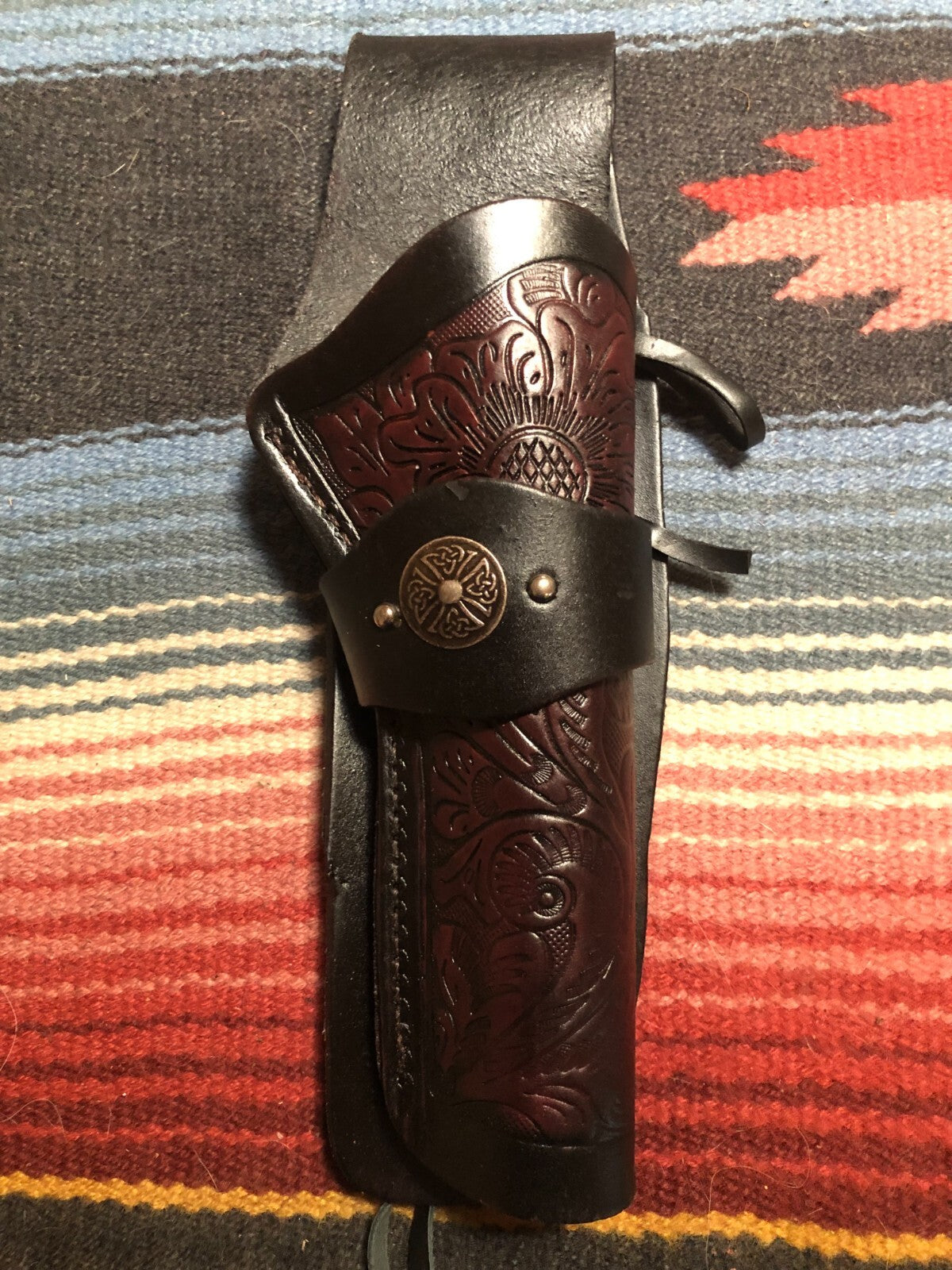 Cowboy Leather Holster for Heritage Rough Rider 22 6.5-inch Pistol - Handcrafted US Made