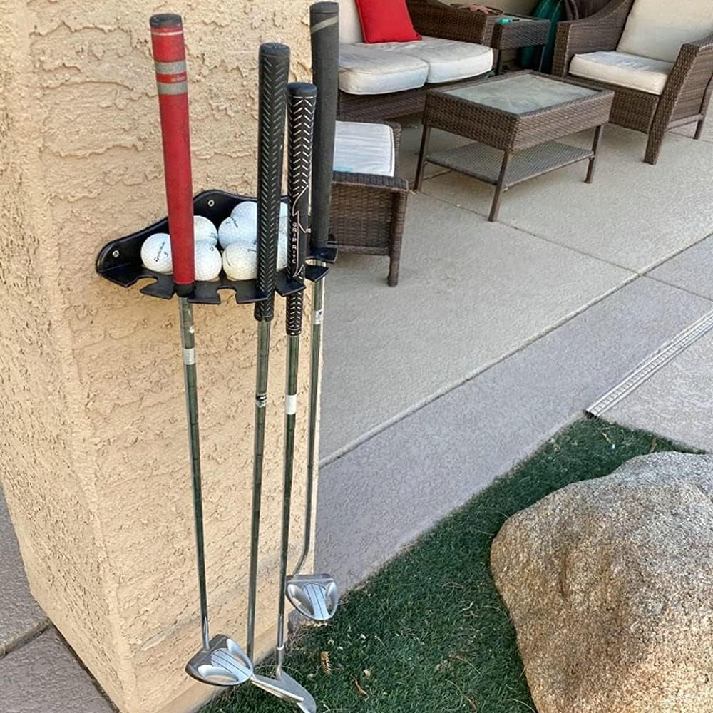 Golf Club Wall Mount Rack 2 Pack Putter Holder Storage Organizer