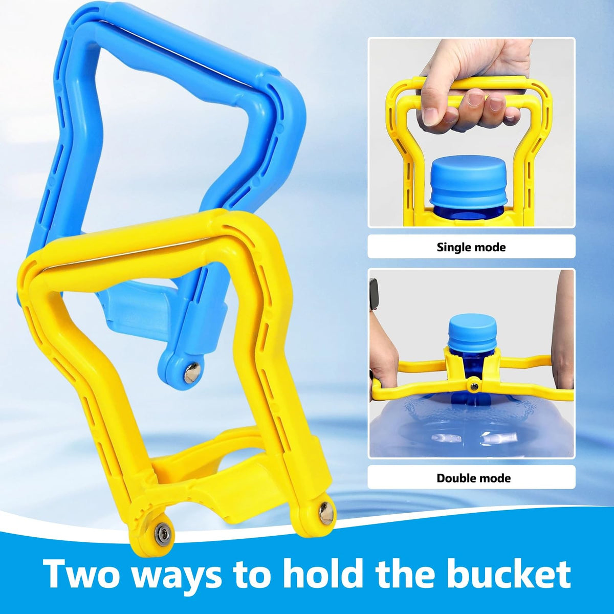 Heavy Duty 5 Gallon Water Bottle Handle - Dual-Mode Carrier for Easy Transport