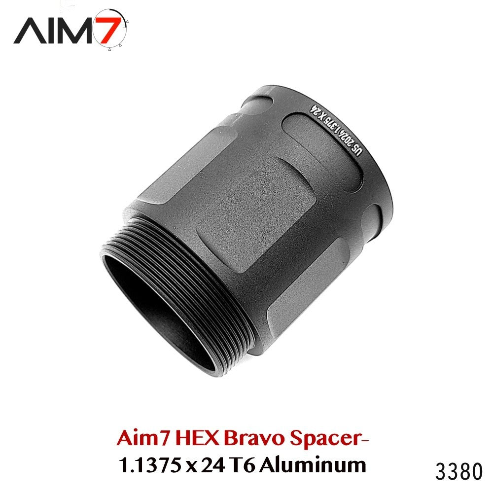 Aim7 Bravo 1.5 Inch Tube Spacer 1.375x24 HUB Thread Extension Aluminum