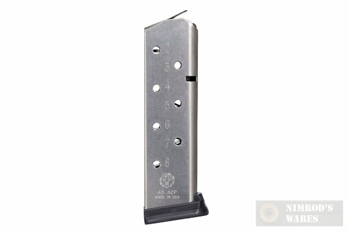 Ruger SR1911 45ACP 8-Round Magazines Set - Stainless Steel 2-Pack