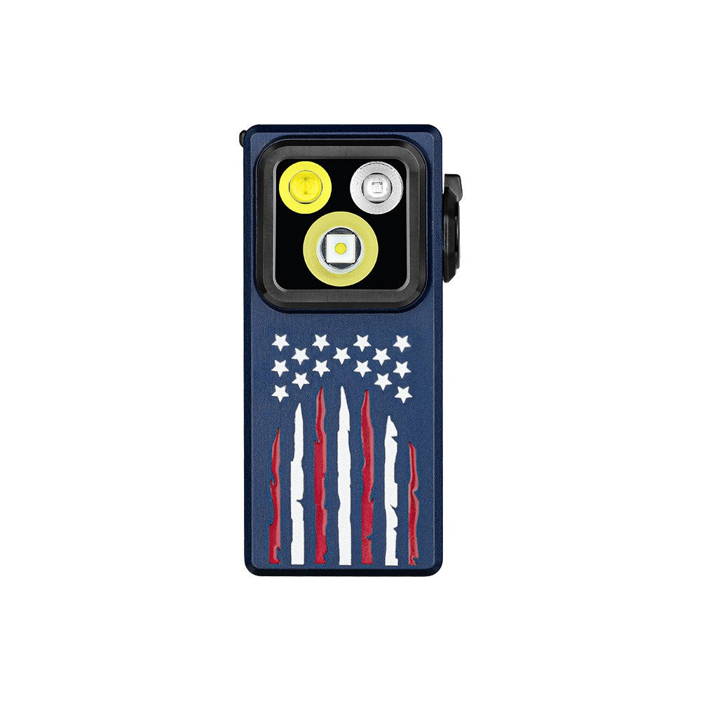 LED Clip-On Flashlight with UV, Flood, and Spot Modes – Durable EDC Light