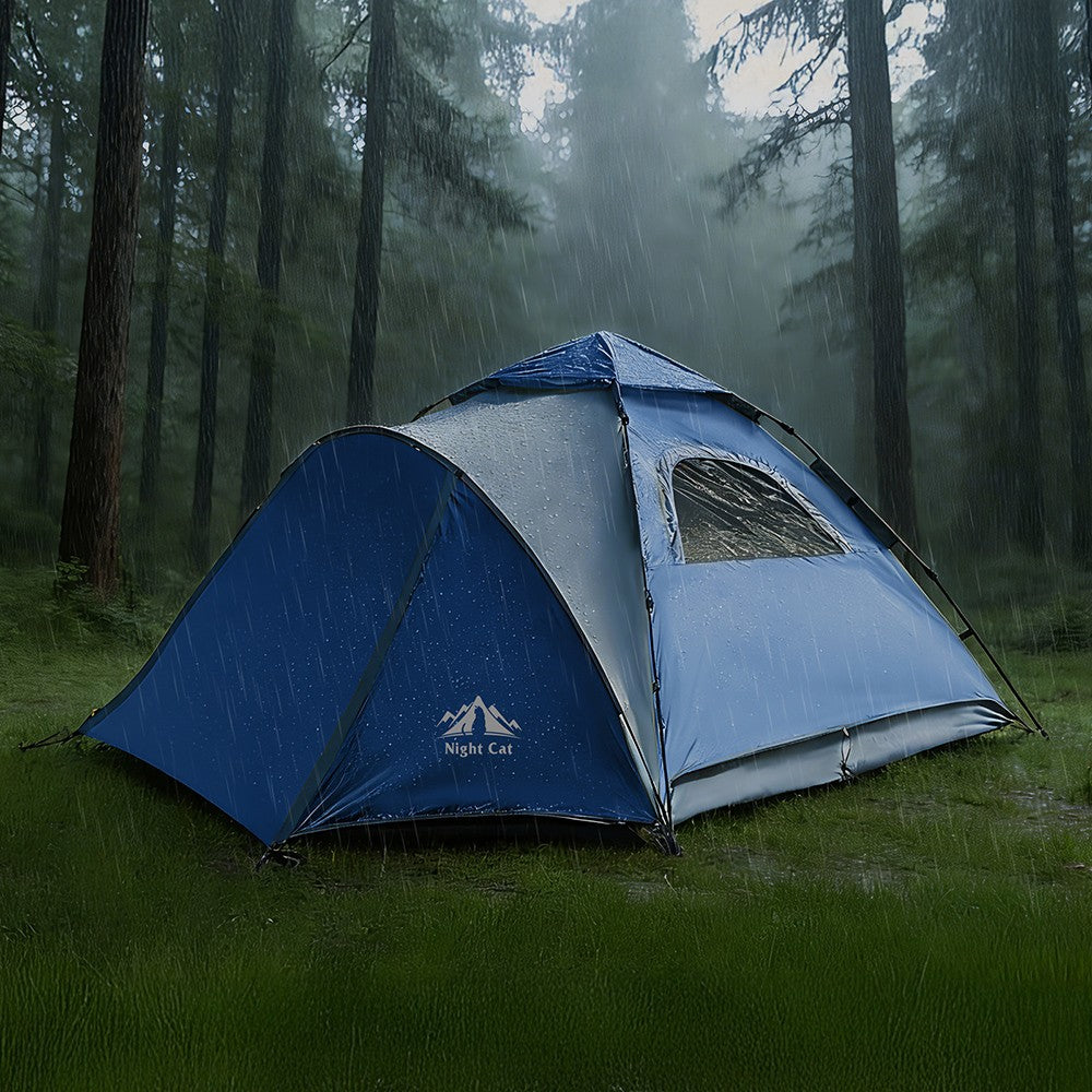 Automatic Waterproof Camping Tent for 3-4 People with Portable Design