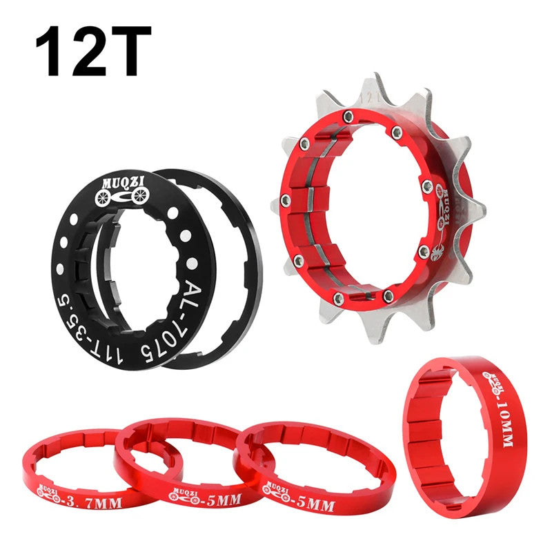 Single Speed Bicycle Cassette Cog 12T-22T Upgrade Kit for MTB & Road Bikes