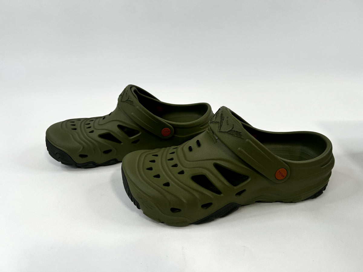 Hunting Shoes Clogs Men’s Pine Green Slip-On Rubber Footwear