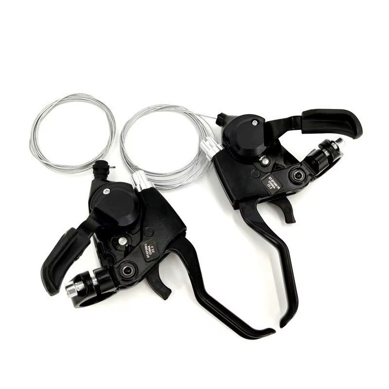 Multi-Speed Bicycle Shifter Set Compatible with Shimano EF500 MTB Bike Brake Levers